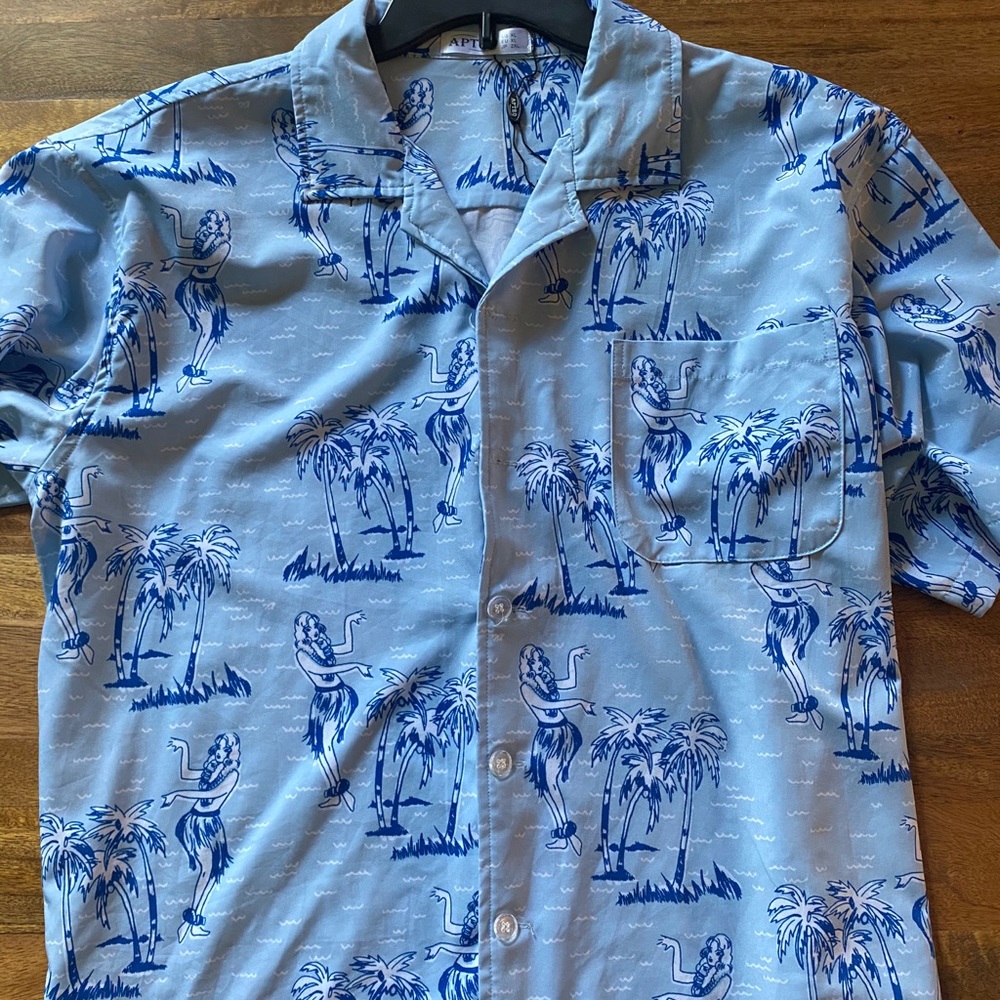 Aptro Men’s Polo Hawaiian Style